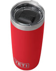 Yeti Rambler 10 oz (295 ml) Tumbler (Rescue Red) corner