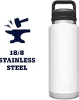 Yeti Rambler 36 oz (1065 ml) Bottle With Chug Cap (White) stainless steel