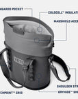 Yeti Hopper M15 Tote Cool Bag (Charcoal)