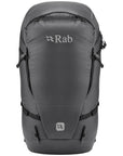Rab Ascendor 27L Mountain Pack (Black) front