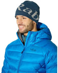 Rab Logo Beanie (Tempest Blue/Light Zinc) angle