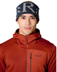 Rab Knitted Logo Headband (Tempest Blue/Light Zinc) front