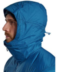 Montane Men's Fortes Lite Hooded Insulated Jacket (Neptune Blue) hood up