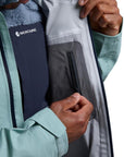 Montane Men's Torren Waterproof Jacket (Sea Mist) inner zip