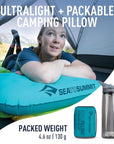 Sea to Summit Aeros Ultralight Pillow Deluxe (Aqua) ultralight
