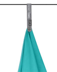 Sea To Summits Pocket Towel - Medium (Baltic Blue) hanging
