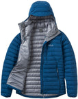 Rab Men's Microlight Windstopper Down Jacket (Tempest Blue) open