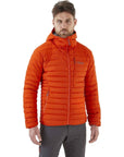 Rab Mens Infinity Microlight Jacket - Large (Firecracker) model front