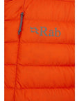 Rab Mens Infinity Microlight Jacket - Large (Firecracker) logo