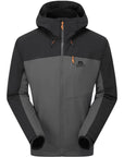 Mountain Equipment Men's Frontier Soft Shell Jacket (Anvil Grey/Black)
