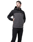 Mountain Equipment Men's Frontier Soft Shell Jacket (Anvil Grey/Black) hands