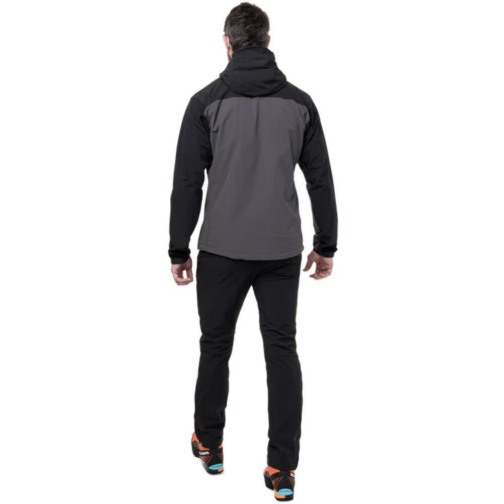 Mountain Equipment Men's Frontier Jacket (Anvil Grey/Black) walking away