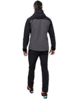 Mountain Equipment Men's Frontier Soft Shell Jacket (Anvil Grey/Black) walk away