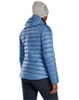 Montane Women's Anti Freeze Hooded Down Jacket - 2025 (Cornflower) back model