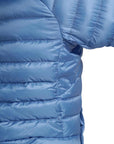 Montane Women's Anti Freeze Hooded Down Jacket - 2025 (Cornflower) close up stitching