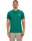 Berghaus Men's Front & Back Logo T-Shirt (Meadow Green) model front