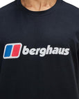 Berghaus Men's Class XL-Logo T-Shirt (Black) logo closer