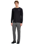 Berghaus Men's Delta Long Sleeve Tech Tee (Black) full body