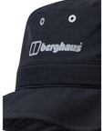 Berghaus Unisex Ortler Boonie Hat Light (Black) close up