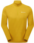 Montane Men's Dart XT Thermal Zip Neck Long Sleeved Top (Ginkgo Gold)