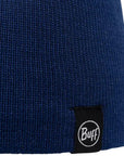 Buff Knitted & Polar Beanie (Lilon Short Midnight) close up