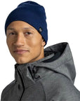 Buff Knitted & Polar Beanie (Lilon Short Midnight) angle model