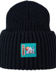 Buff Knitted Beanie (POW Rutger Black by Turbo Bambi)