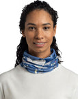 Buff Original EcoStretch Neckwear (Umyr Holidays) on neck