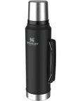 Stanley Classic Legendary Thermal 1L Flask (Matte Black Pebble) angle