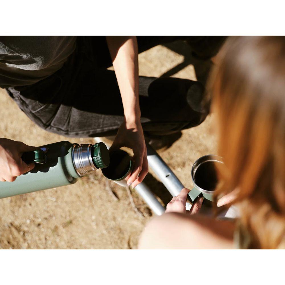 Stanley Classic Legendary Thermal 1L Flask (Matte Black Pebble) pouring