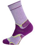 Bridgedale Women's Hike Midweight Merino Boot Socks (Lilac/Purple) left