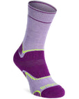 Bridgedale Women's Hike Midweight Merino Boot Socks (Lilac/Purple) right angle