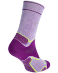 Bridgedale Women's Hike Midweight Merino Boot Socks (Lilac/Purple) right back view