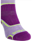 Bridgedale Women's Hike Midweight Merino Boot Socks (Lilac/Purple) toes