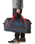 Patagonia Black Hole Wheeled Duffel 70L (Smolder Blue w/Amanita Red) stand lower