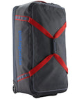 Patagonia Black Hole Wheeled Duffel 100L (Smolder Blue w/Amanita Red)