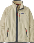 Patagonia Men's Retro Pile Fleece Jacket (Pelican w/Smolder Blue)