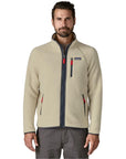 Patagonia Men's Retro Pile Fleece Jacket (Pelican w/Smolder Blue) front