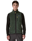 Patagonia Men's Retro Pile Fleece Vest (Old Growth Green) front