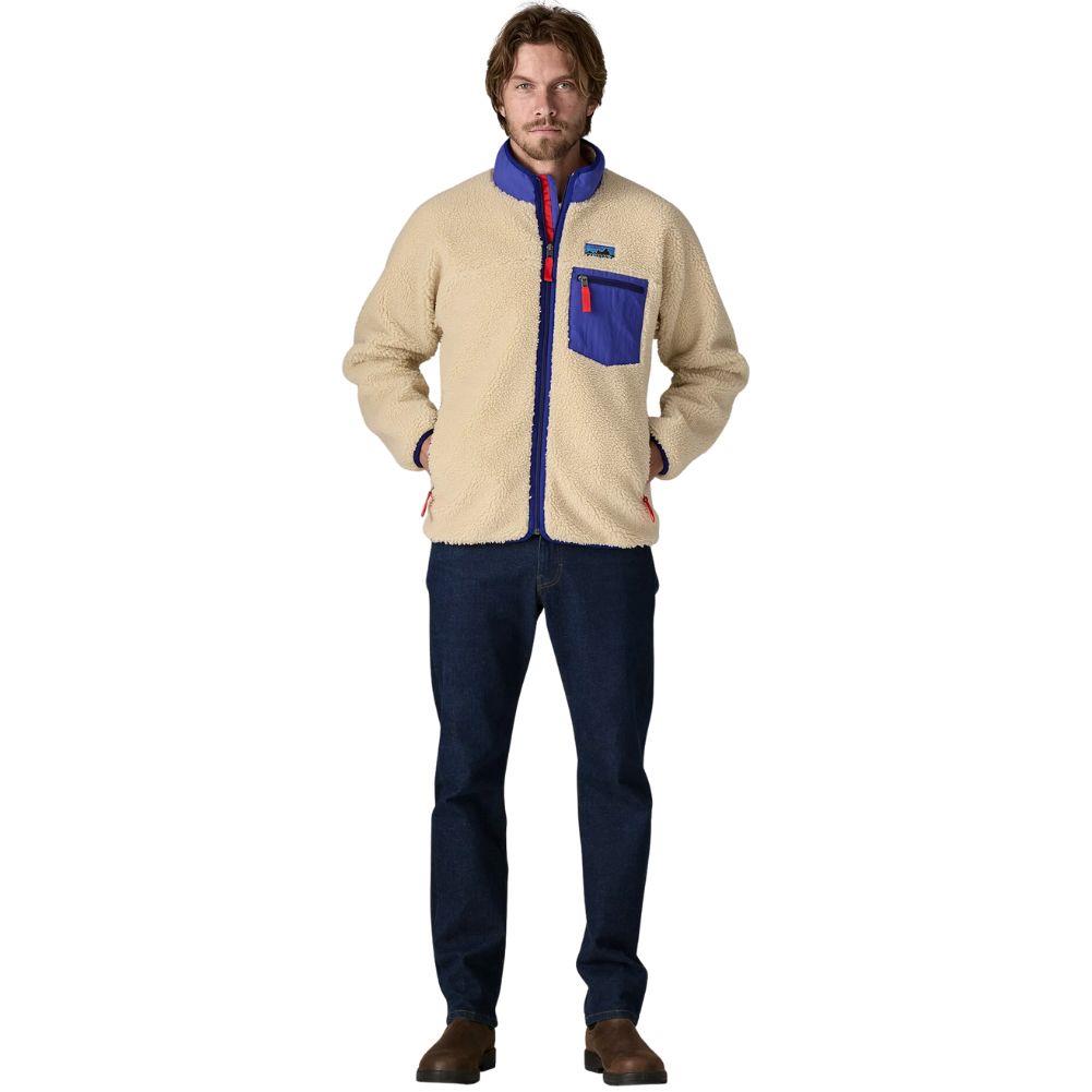 Patagonia Men's Classic Retro-X Fleece Jacket (Dark Natural) full body