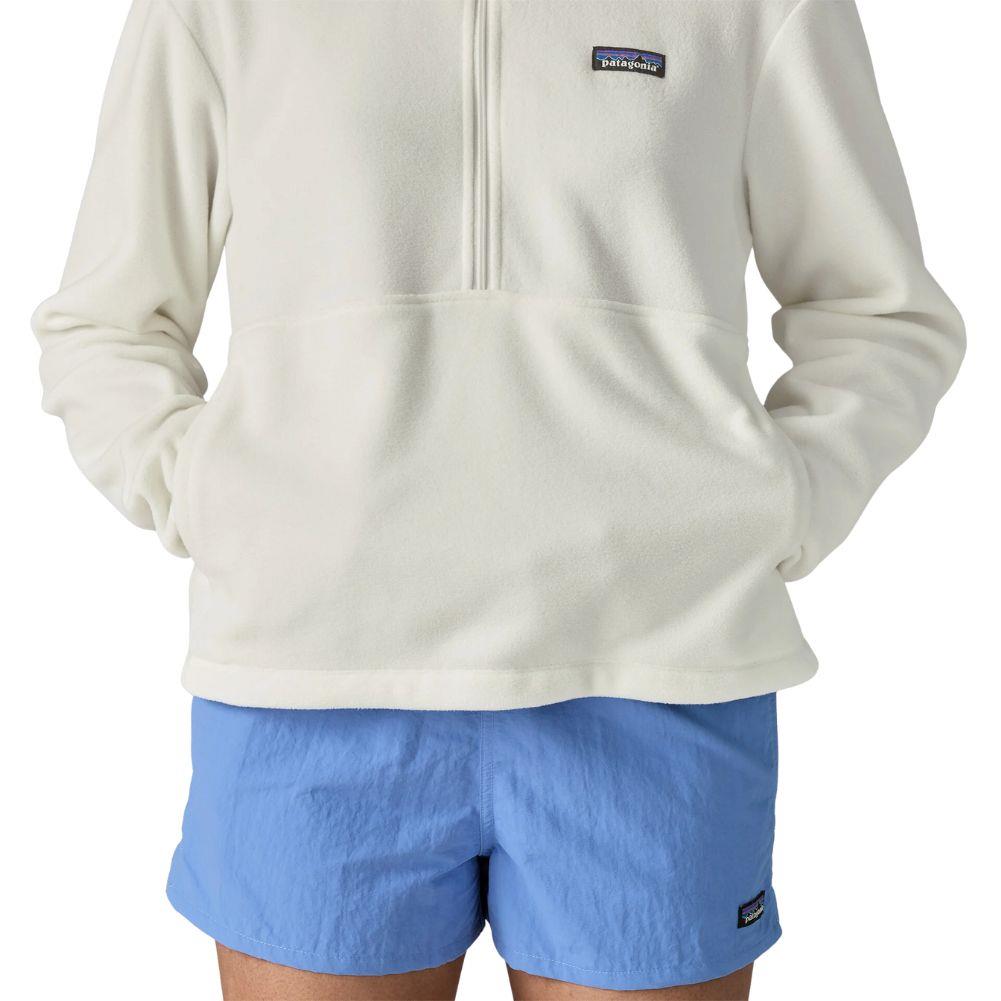 Patagonia Women's Micro D 1/2-Zip Fleece Pullover (Birch White) hand sin pockets
