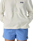 Patagonia Women's Micro D 1/2-Zip Fleece Pullover (Birch White) hand sin pockets