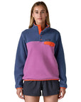 Patagonia Women's Lightweight Synchilla Snap-T Fleece Pullover (Brisk Purple)