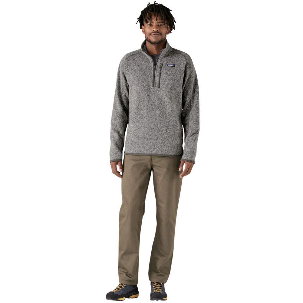 Patagonia Men's Better Sweater 1/4 Zip Fleece (Stonewash) full body