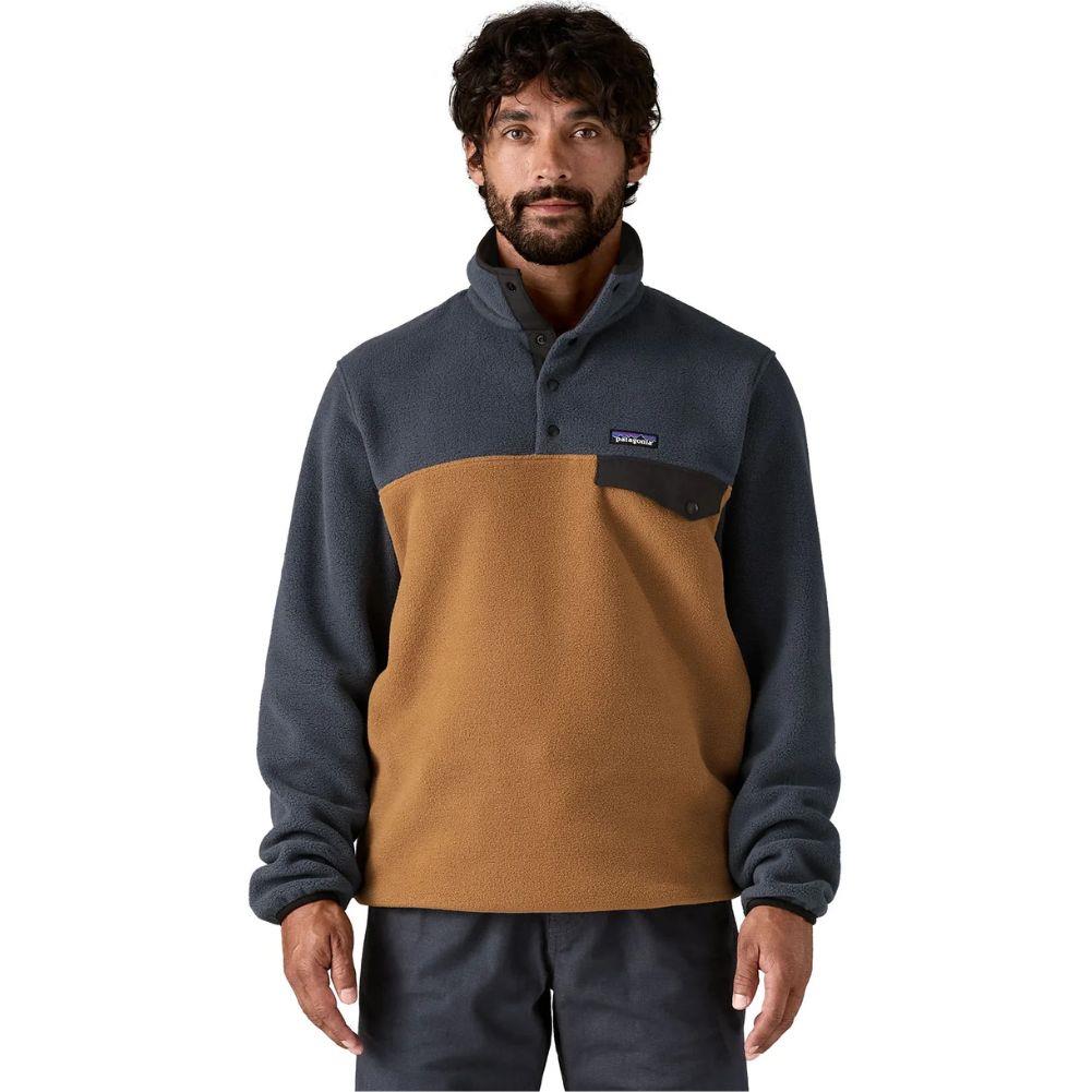 Patagonia Men's Lightweight Synchilla Snap-T Fleece Pullover (Deer Brown) front