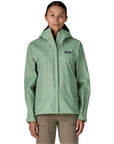 Patagonia Women's Torrentshell 3L Waterproof Rain Jacket (Ellwood Green) front