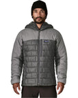 Patagonia Men's Hi-Loft Nano Puff Hoody (Forge Grey) front