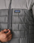Patagonia Men's Hi-Loft Nano Puff Hoody (Forge Grey) pocket zip