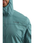 Rab Men's Windgather Hooded Jacket (Sage/Pebble) logo