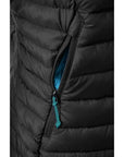 Rab Women's Microlight Down Vest (Black) zipper